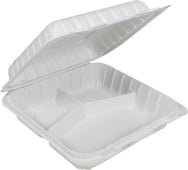 Eco-Craze MFPP Clamshell Container 8x8x2.6