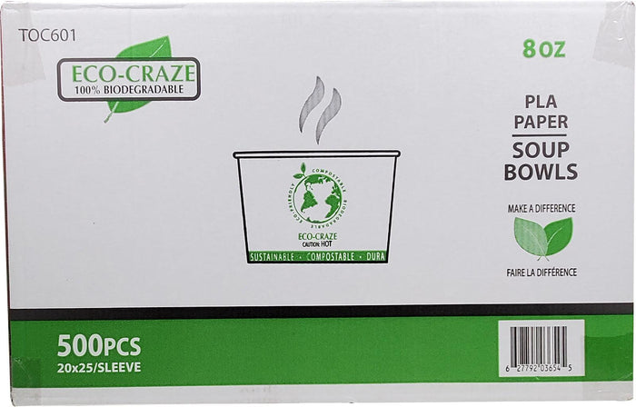 CLR - Eco-Craze - PLA - 8oz Soup Paper Cups