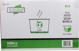 CLR - Eco-Craze - PLA - 8oz Soup Paper Cups