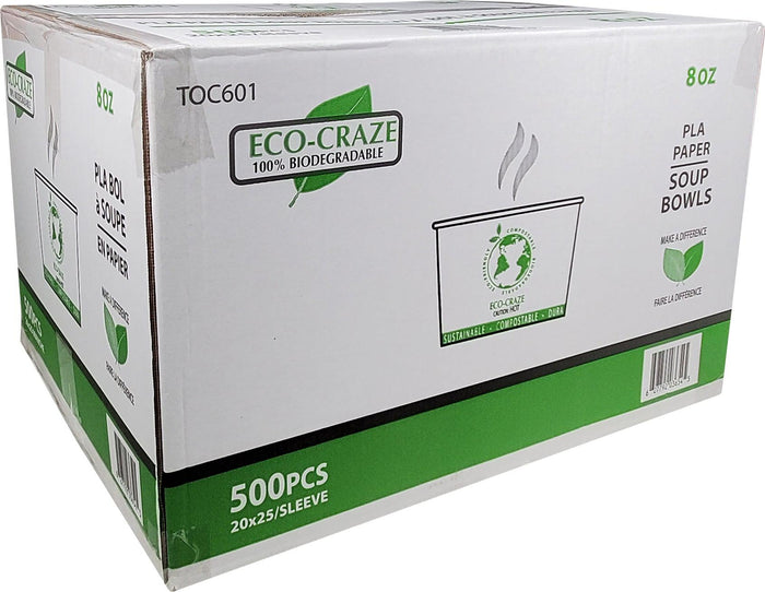 CLR - Eco-Craze - PLA - 8oz Soup Paper Cups
