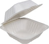 XC - E2E Foodpack - Bagasse Clamshell Container - 6x6