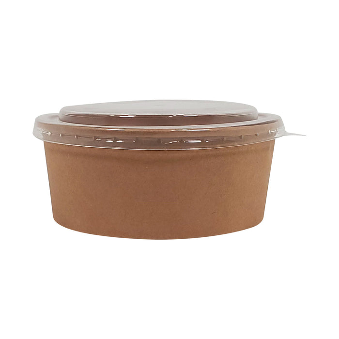 XC - Ecomates - Kraft PE-Lined Paper Container - Round - 1000ml