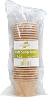 Eco-Craze - 4oz Paper Soup Bowl - Kraft