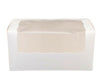 EB - Cup Cake Box with Window - White - 8 x 4 x 4 - Double / 2 Cupcake