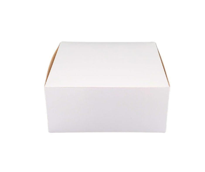 EB - White Cake Boxes - 9x9x4