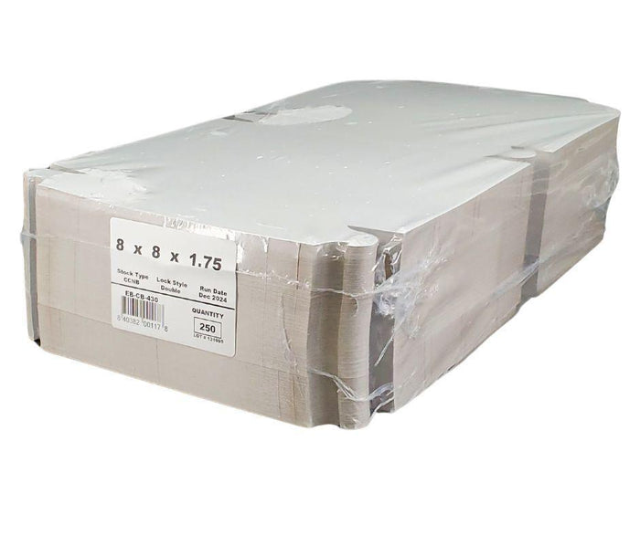 EB - White Cake Boxes - 8x8x1¾