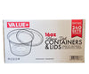 Value+ - 16oz Round Deli Container w/Lids