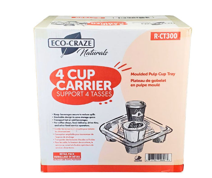 Eco-Craze - 4 Cup Carrying Tray - Retail