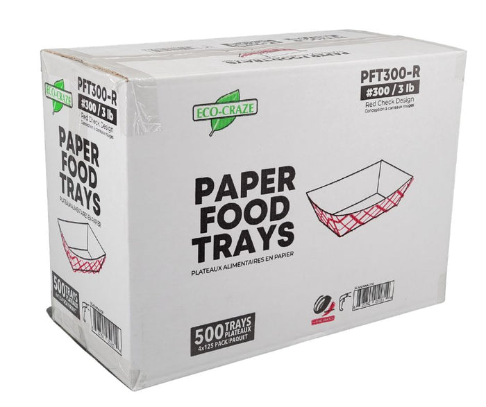 Eco-Craze - Food Trays - 3 lb - #300