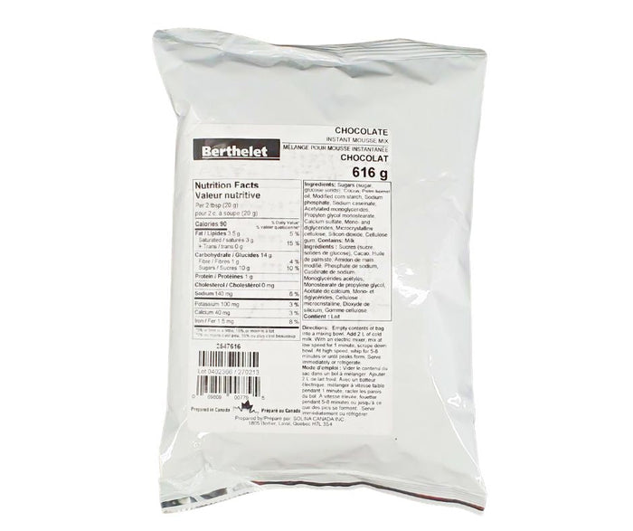Berthelet - Chocolate Instant Mousse Mix