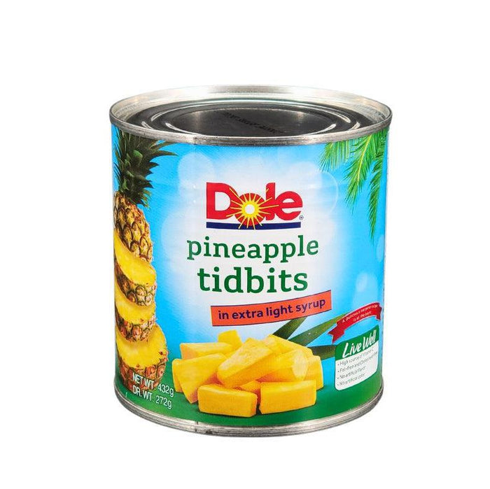 Dole - Pineapple - Tidbits - in Extra Light Syrup - 432 g