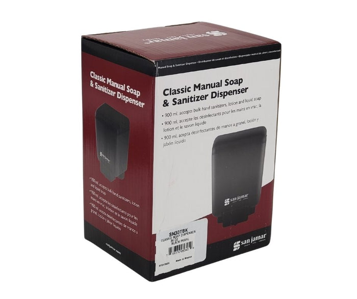 San Jamar - 30oz Bulk Soap Dispenser - SN30TBK