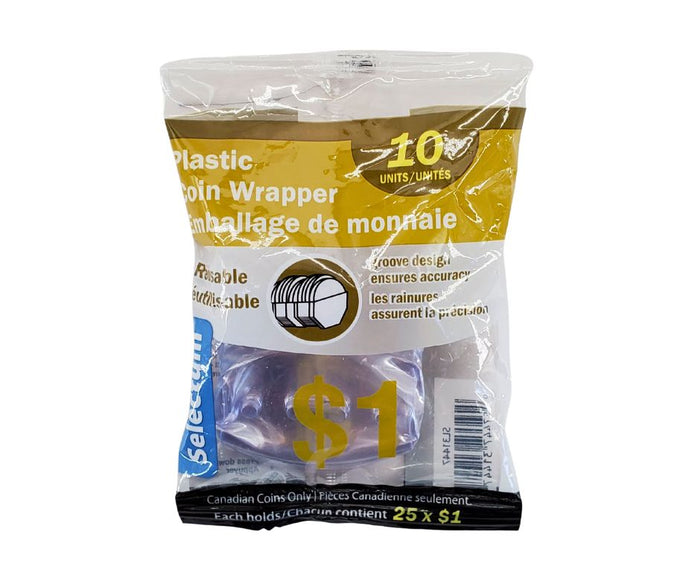 Plastic Coin Wrapper for $1.00 Coins
