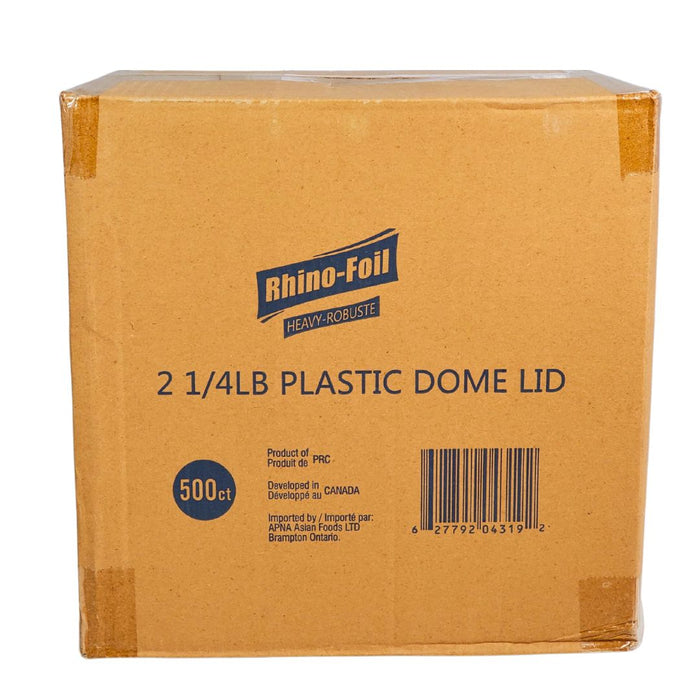 CLR - Rhino - 2 1/4 lb Plastic Dome Lid - R-2200DL