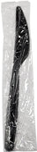 Value+ Black Plastic Knives - 250/Case, Black