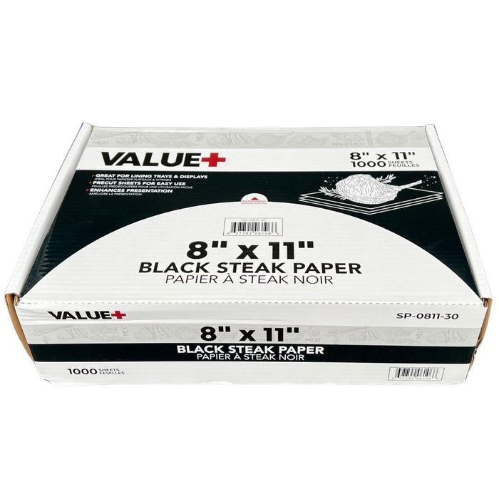 Value+ - Steak Paper - Black - 8
