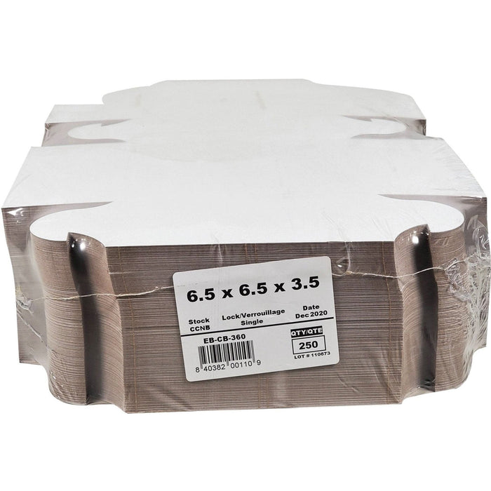 EB - White Cake Boxes - 6½x6½x3½