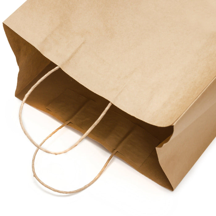 Prime Bags - Delta - Self Adhesive Paper Bags with Twisted Handles - 13x7x13