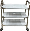 Spartano - Small (75*40*83 cm ) 3 Shelf Service Trolley, S/S - 4897