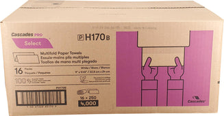 XC - Cascade - Multifold Hand Towel Sheets - White- H170