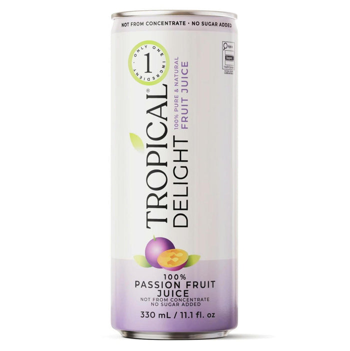 Tropical Delight - Juice - Passion Fruit - No Sugar - Cans