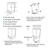 Spartano - Manual Soap Dispenser - White - Z1000