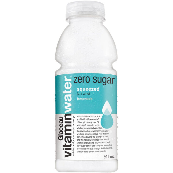 Glaceau - Vitamin Water - Zero Sugar Lemonade - Bottles