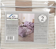 Home Vitals - Bed Sheet - Queen Size - Printed - 6pc