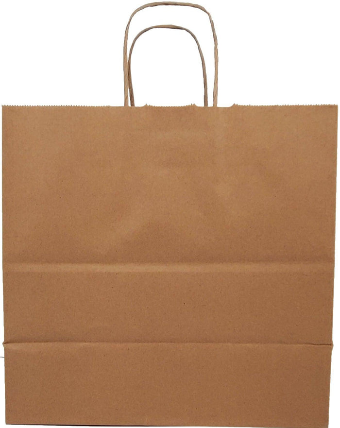 Eco Craze - Kraft Handle Paper Bags - 13x7x13