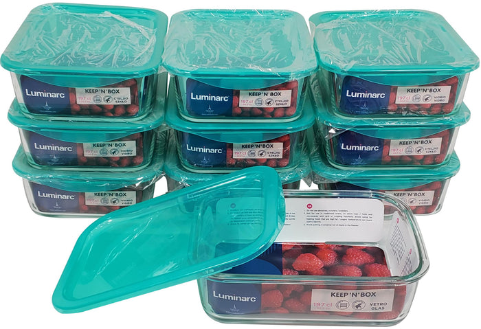 CLR - Luminarc - Glass Food Container - 66.5oz - Rectangle - P5516