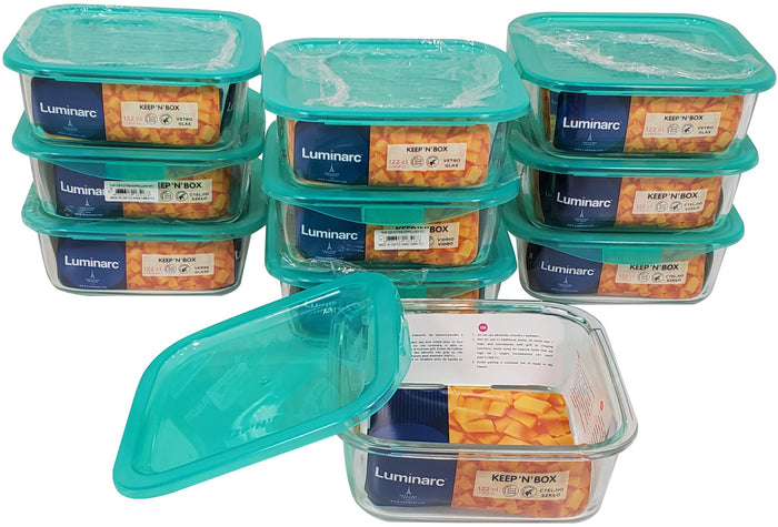 CLR - Luminarc - Glass Food Container - 41.25oz - Square - P5520